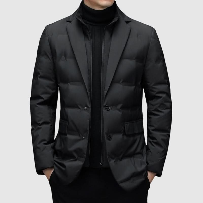 Veste Homme Matelassée Élégante – Noir