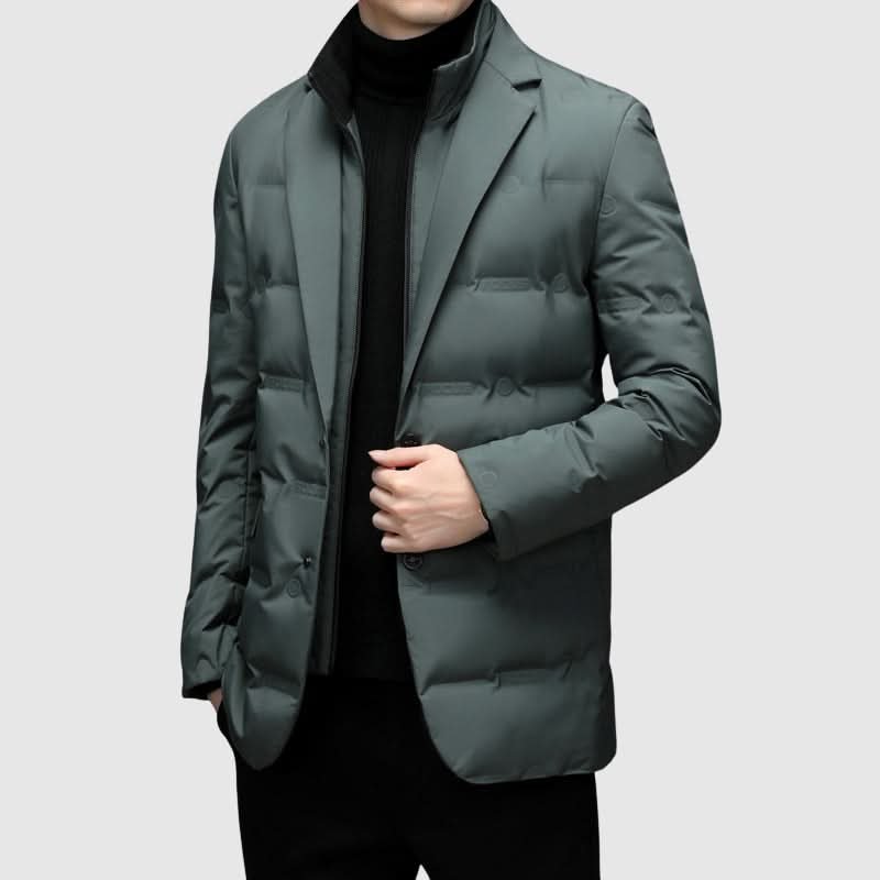 Veste Homme Matelassée Élégante – Vert