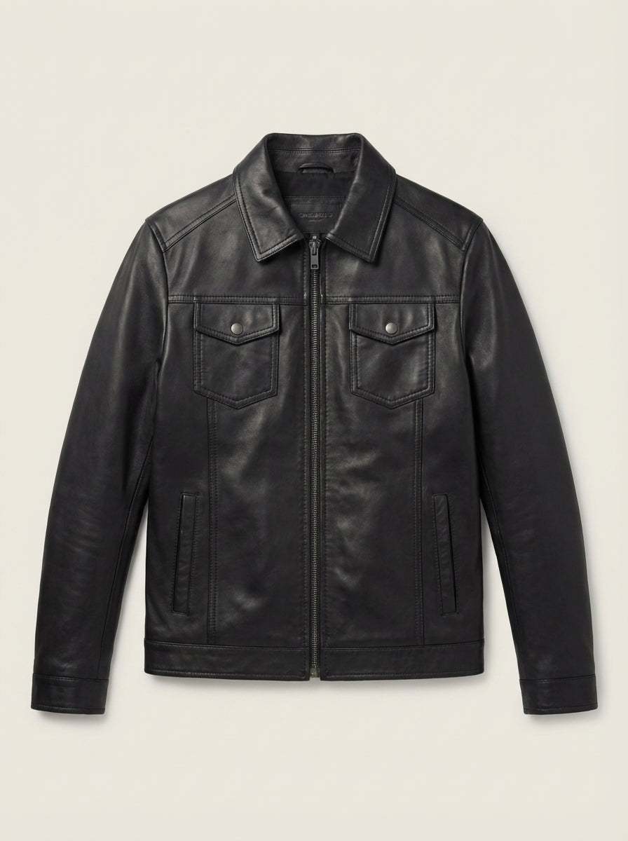 Veste Homme Noire Coupe Ajustée