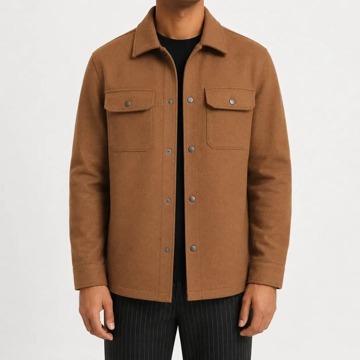 Veste Homme Style Chemise – Camel