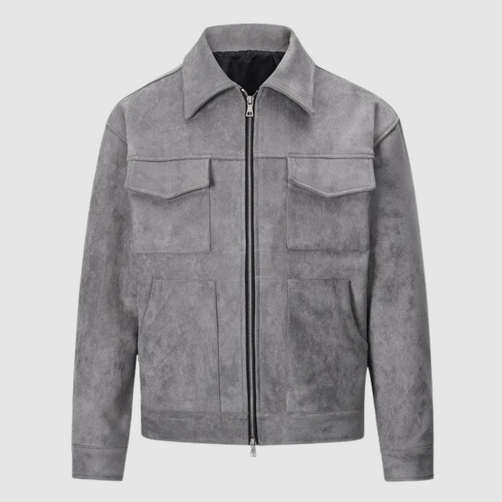 Veste Homme Style Utilitaire – Gris
