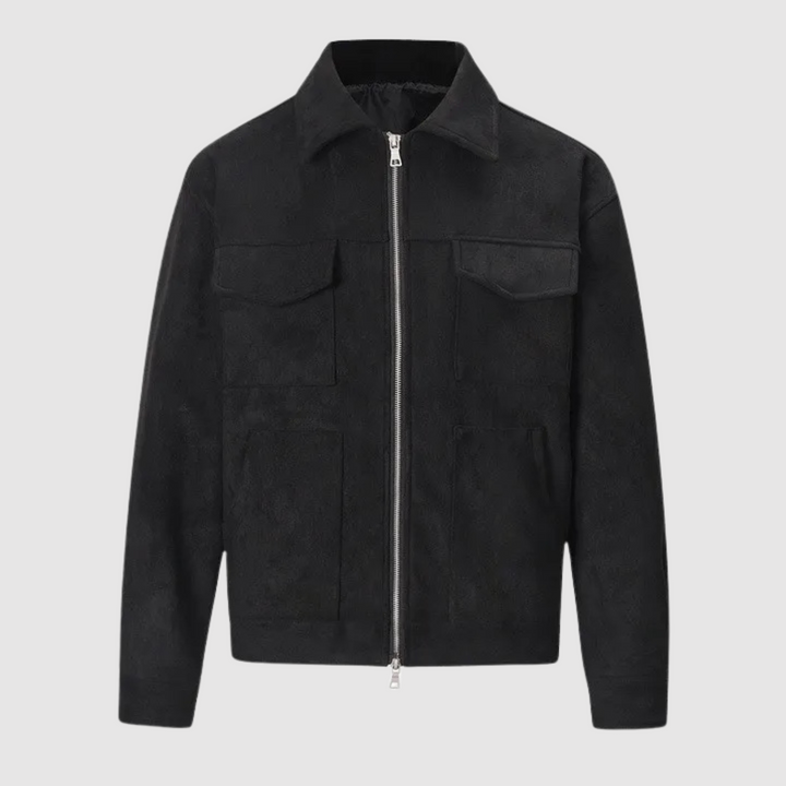 Veste Homme Style Utilitaire – Noir