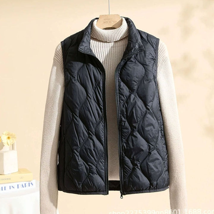Veste Légère Col Montant – Noir