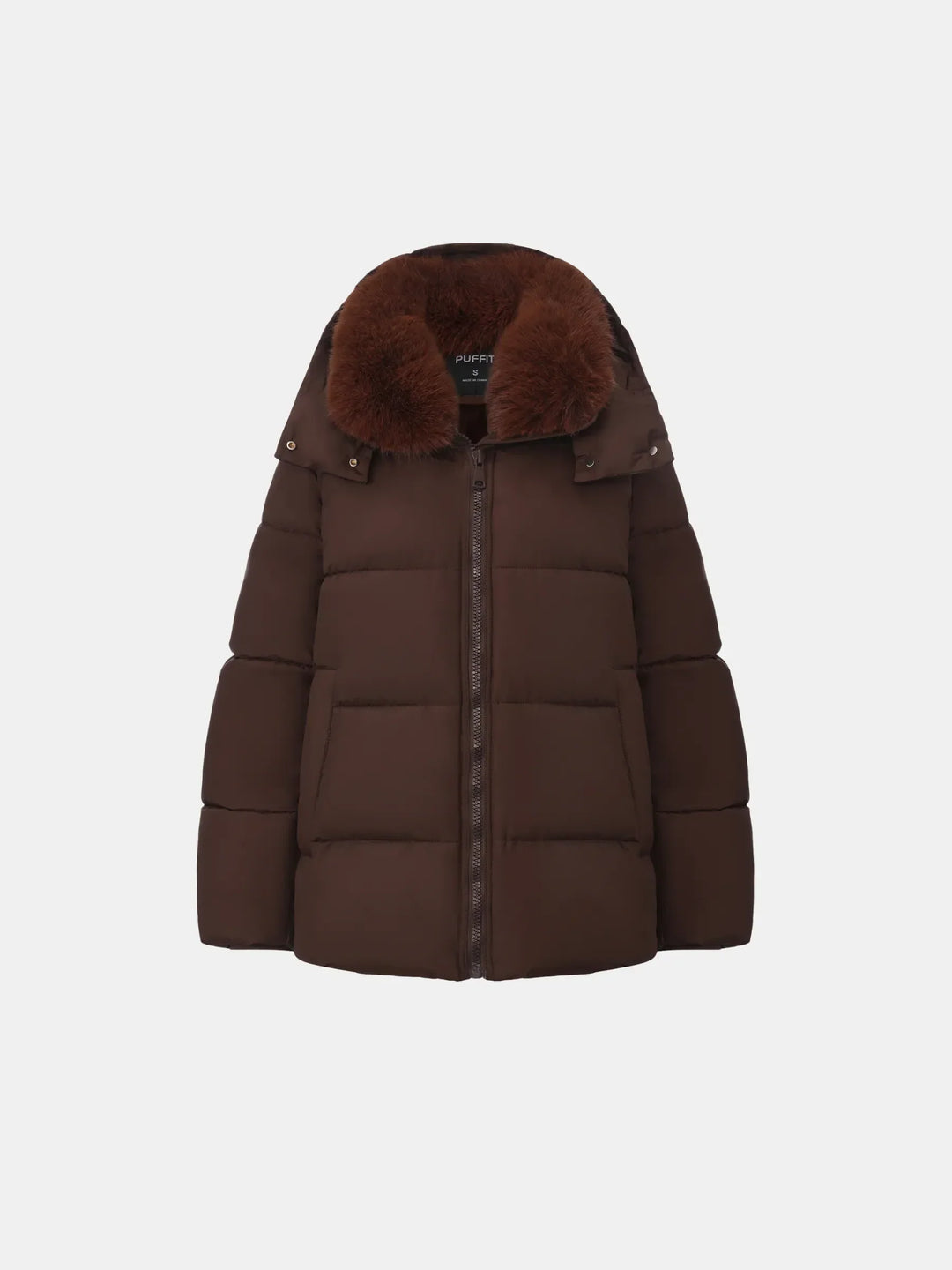 Veste Matelassée à Col Amovible