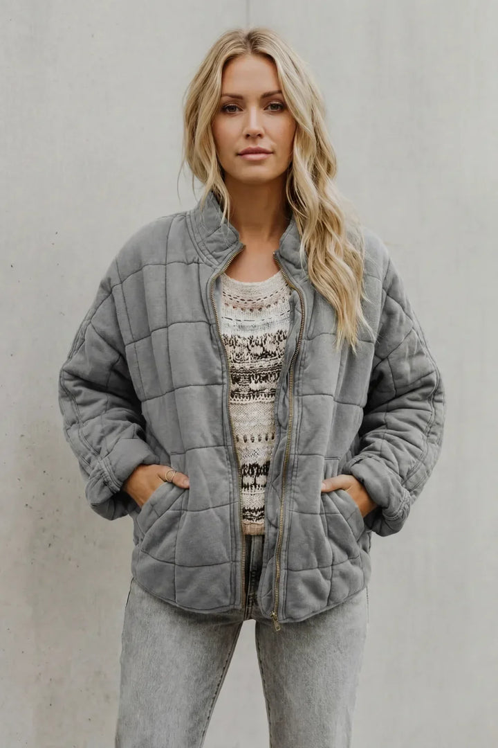Veste Matelassée Col Rond