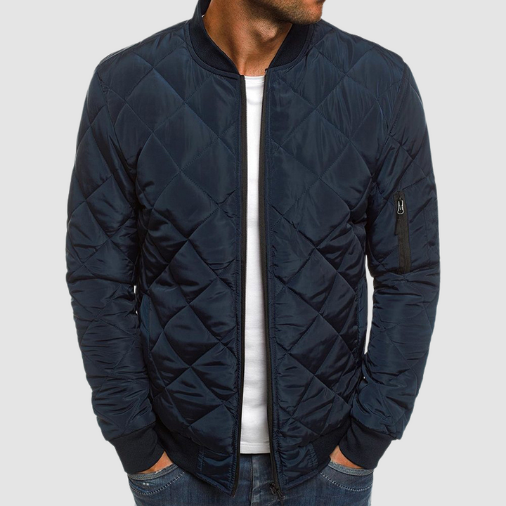 Veste Matelassée Style Bomber – Bleu Marine