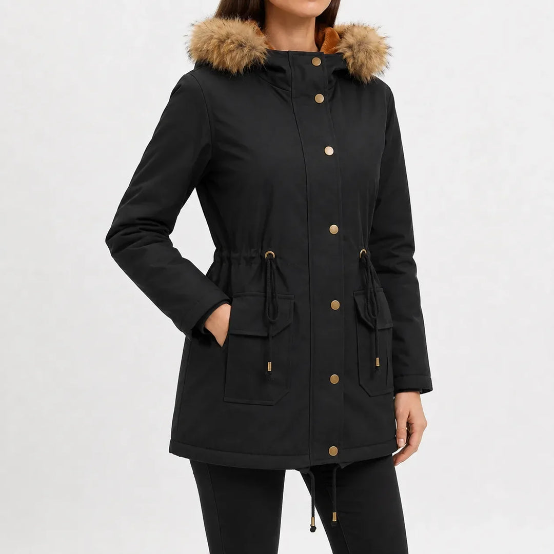 Veste Parka à Taille Ajustable