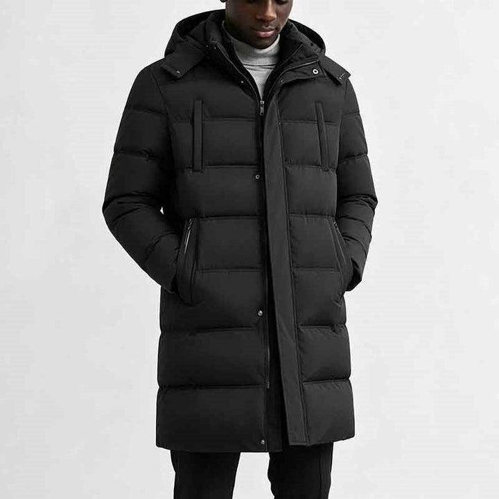Veste Parka Longue pour Homme – Noir