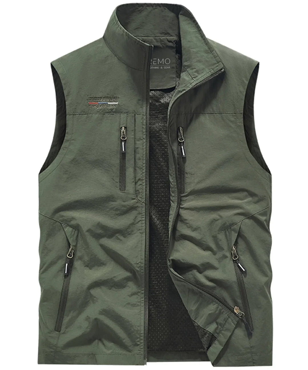 Veste sans Manches Pratique – Vert Militaire