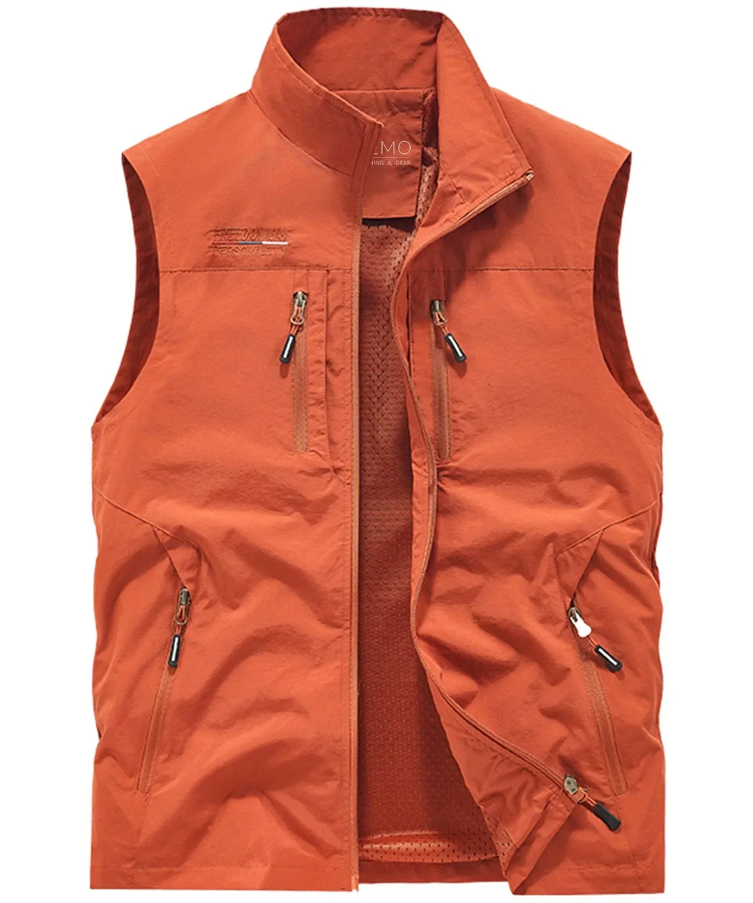 Veste sans Manches Pratique – Orange