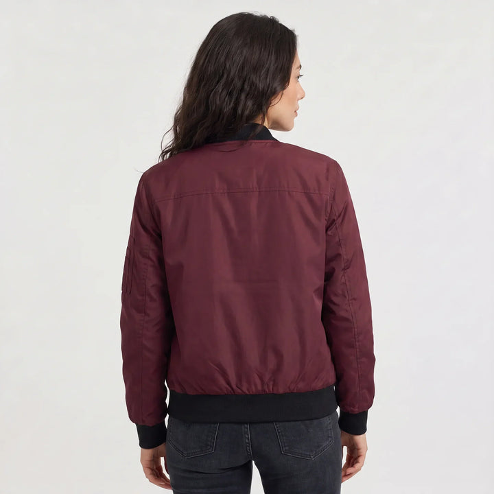 Veste style aviateur zippée