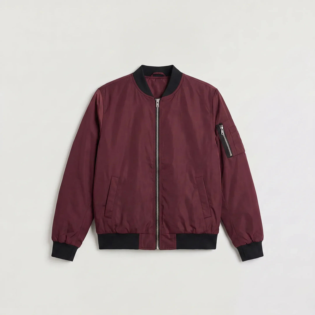 Veste style aviateur zippée