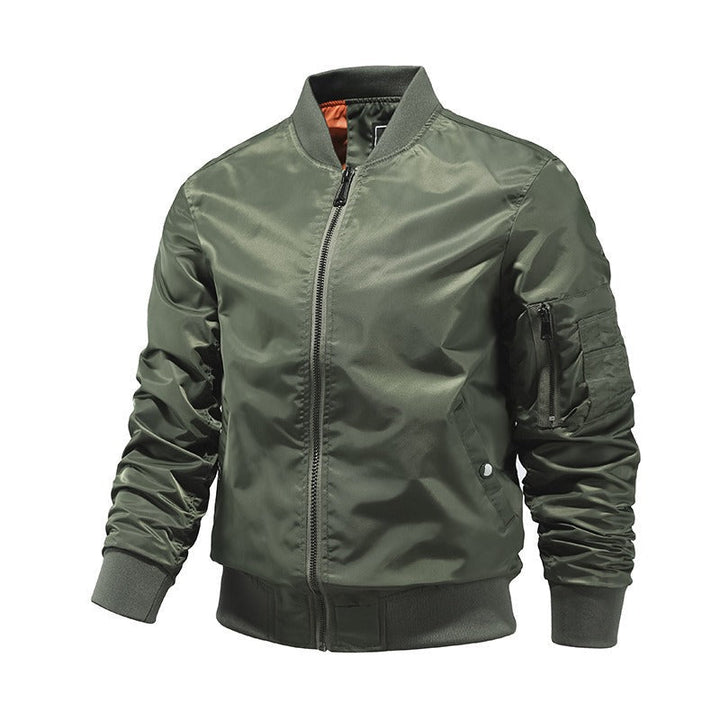 Veste Style Pilote Zippée – Vert