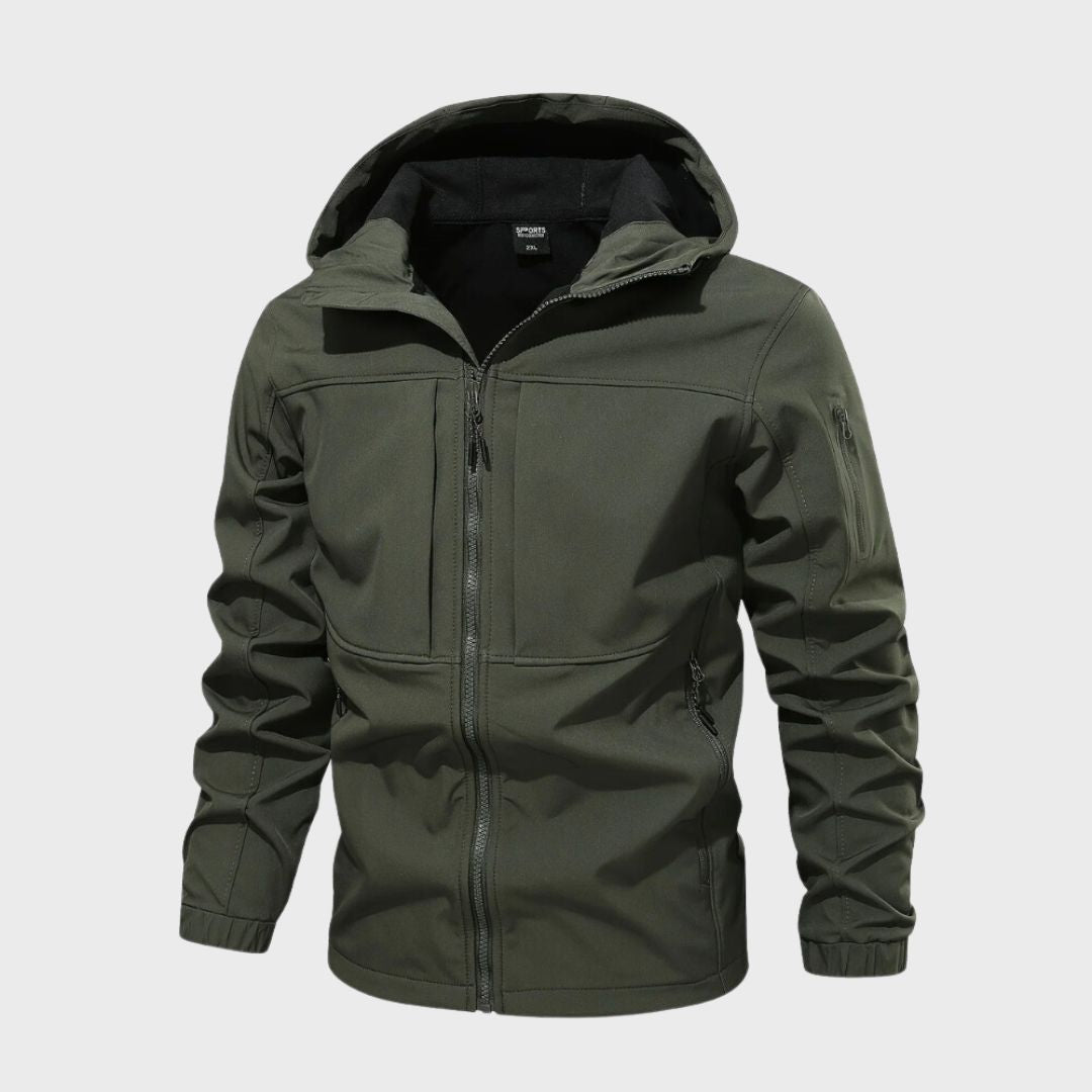 Veste Technique Homme à Capuche – Vert