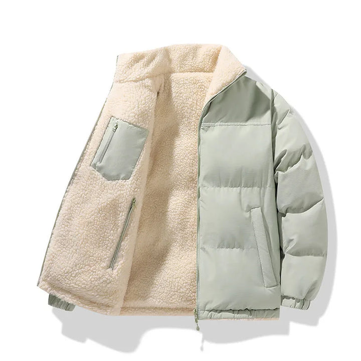 Veste Urbaine à Col Douillet – Vert Algue