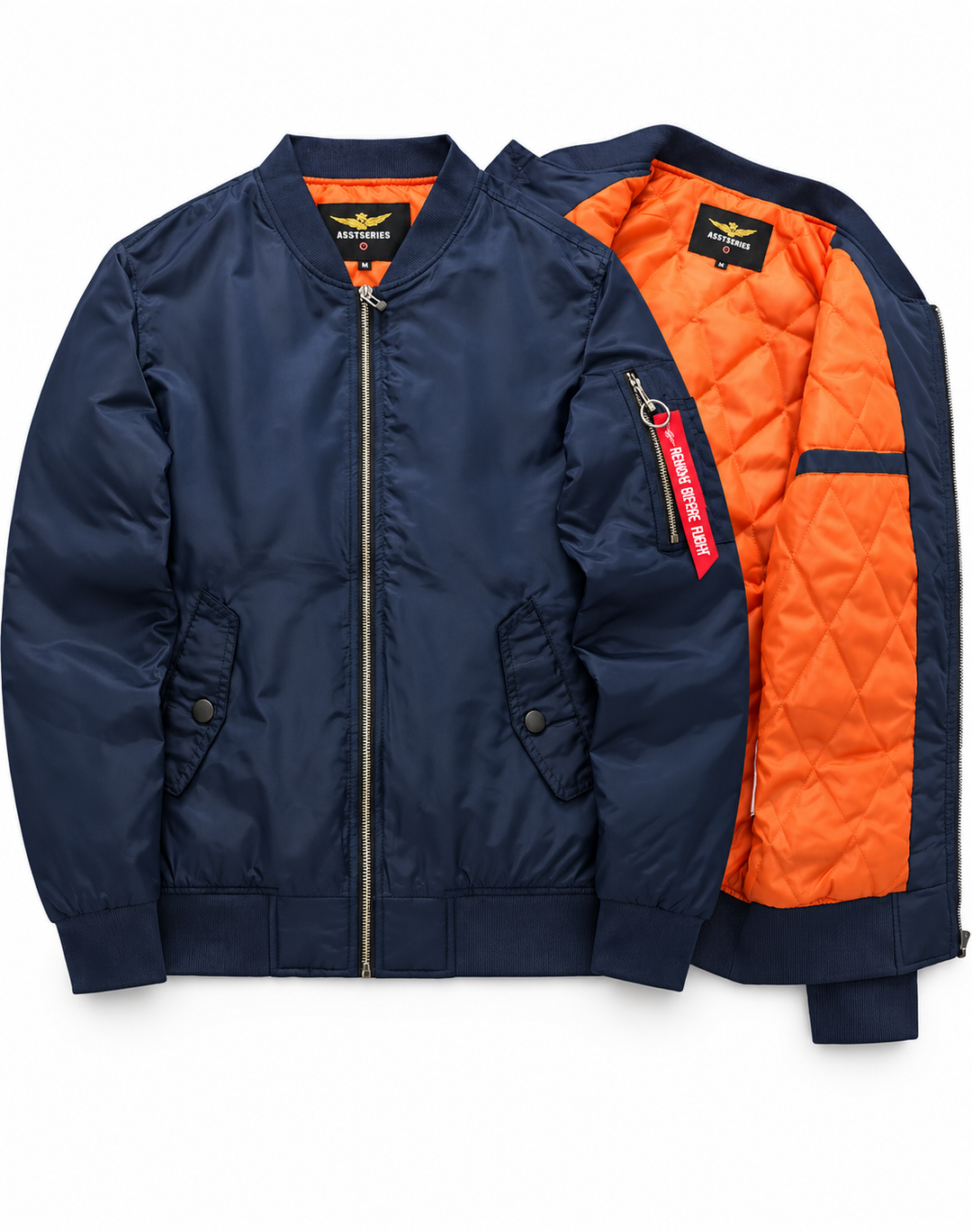 Veste Urbaine Style Aviateur – Bleu