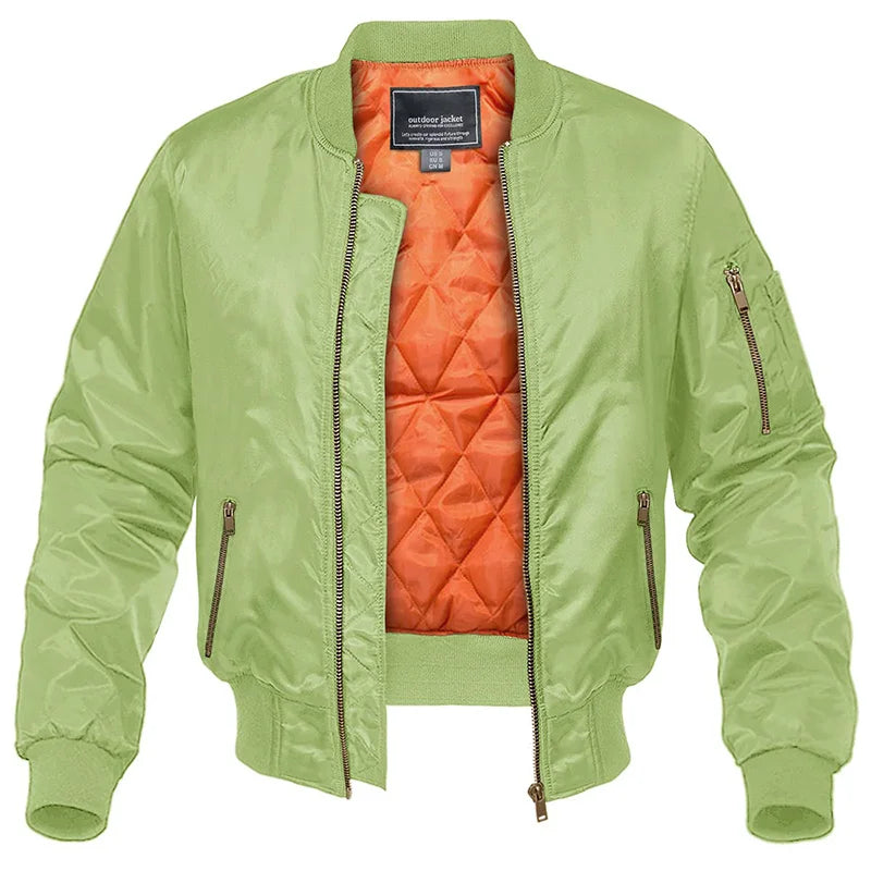 Veste Urbaine Style Aviateur – Vert