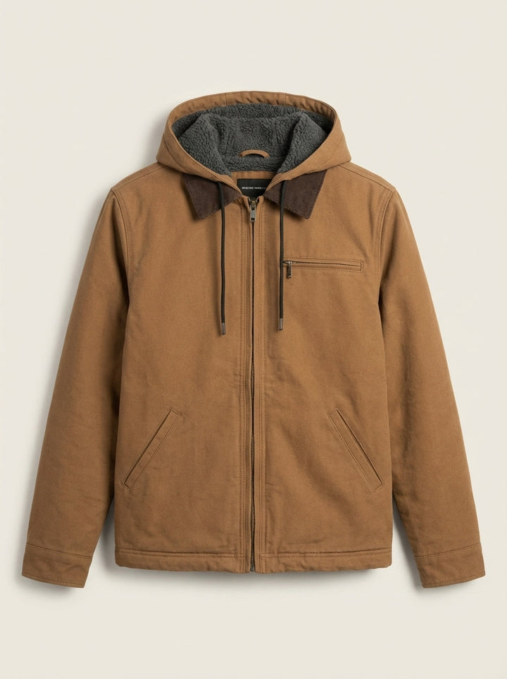 Veste Utilitaire Doublée à Capuche