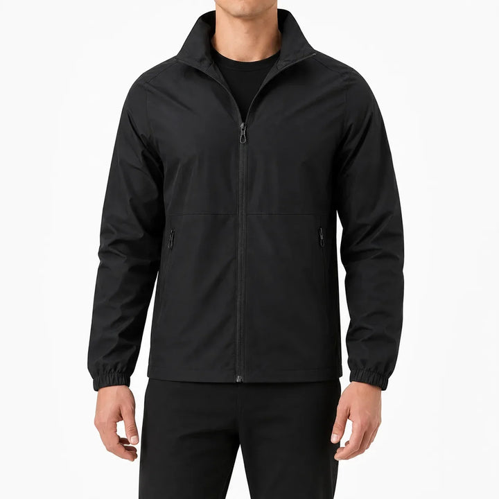 Veste Zippée à Col Montant – Noir