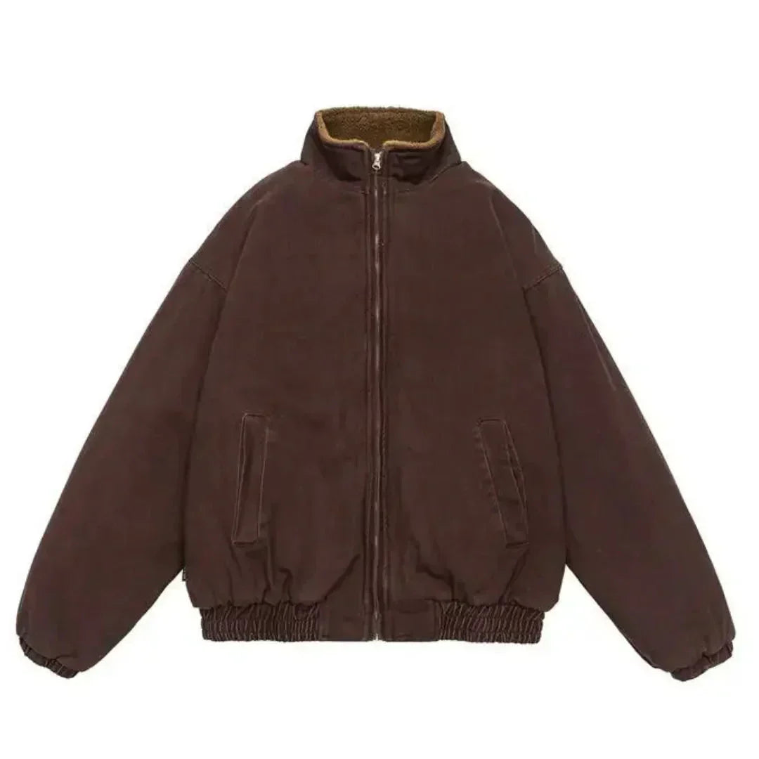 Veste Zippée à Doublure Chaude