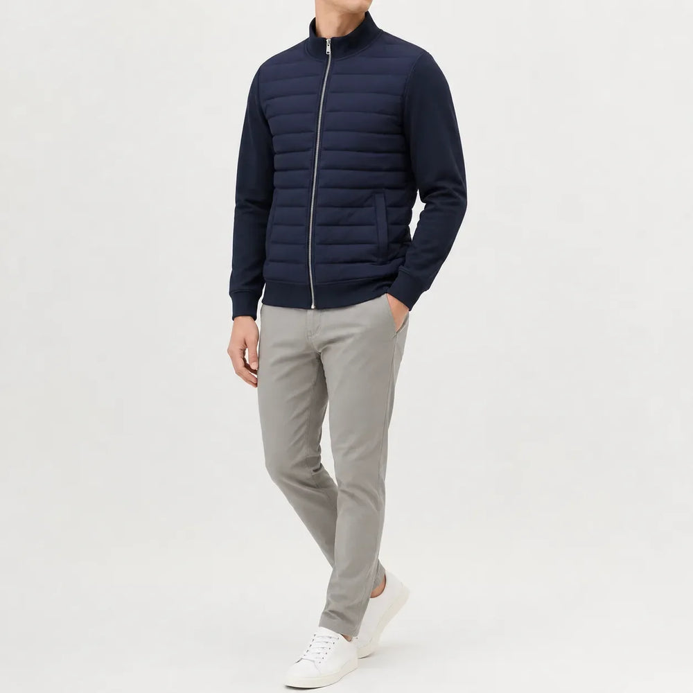 Veste Zippée à Plastron Matelassé