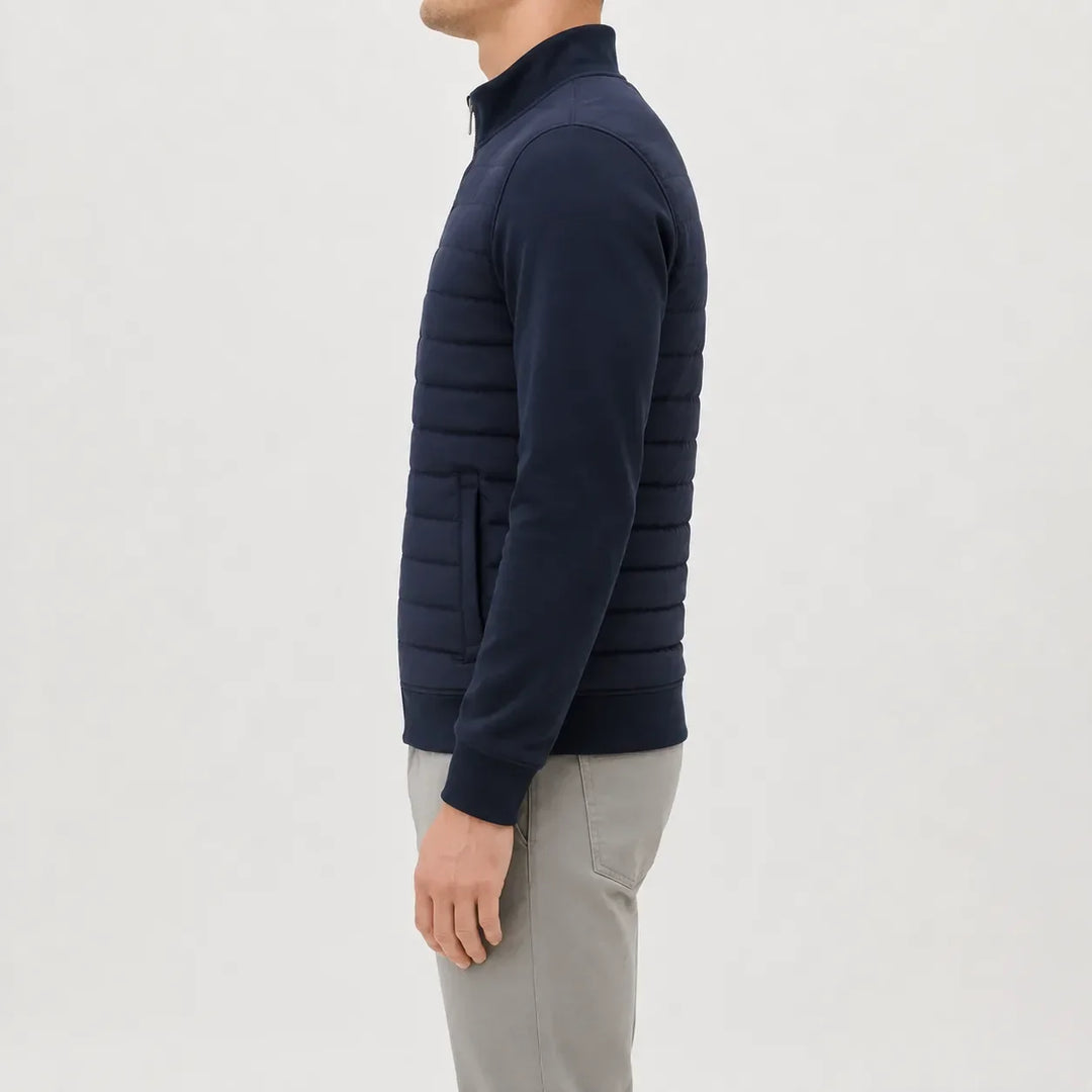 Veste Zippée à Plastron Matelassé