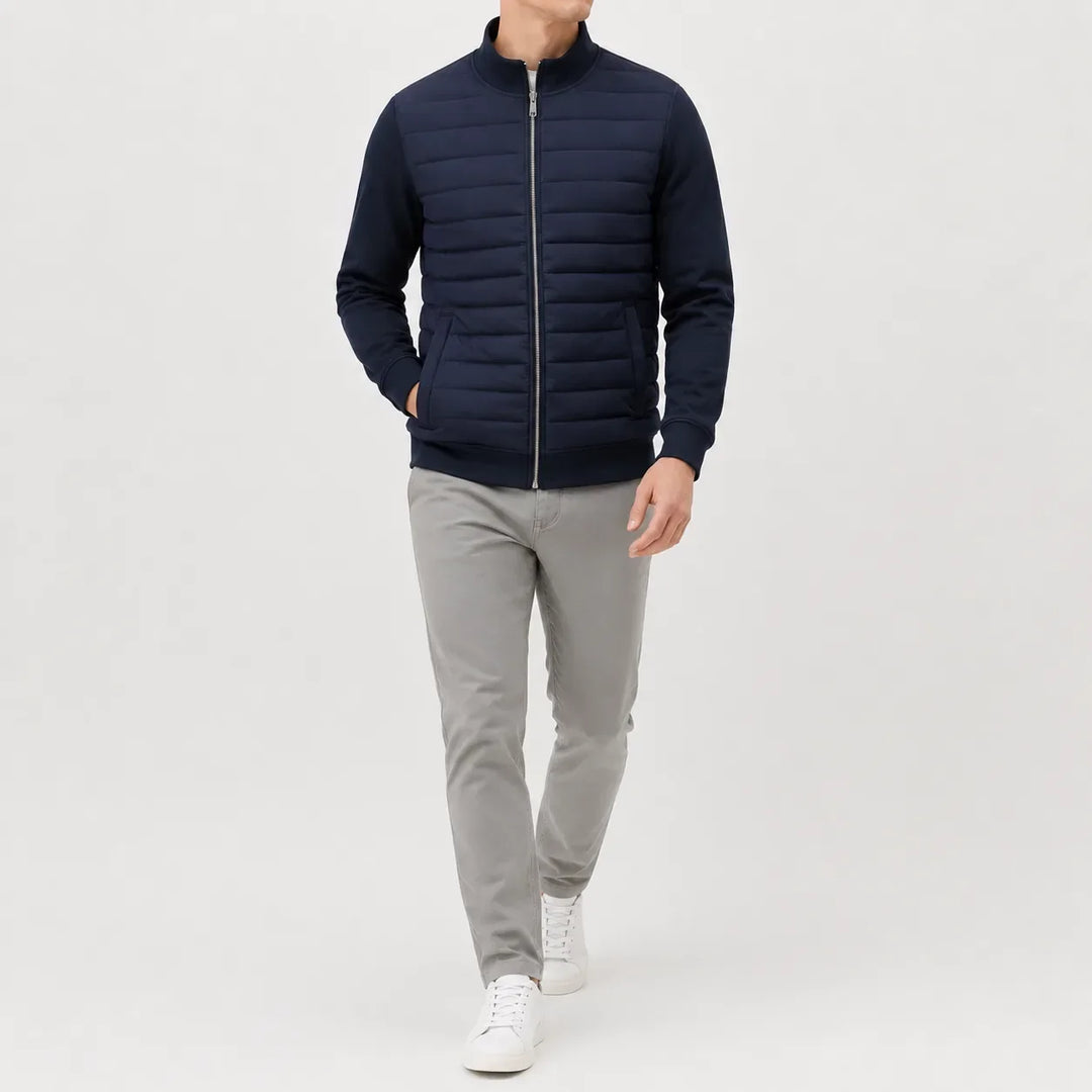 Veste Zippée à Plastron Matelassé